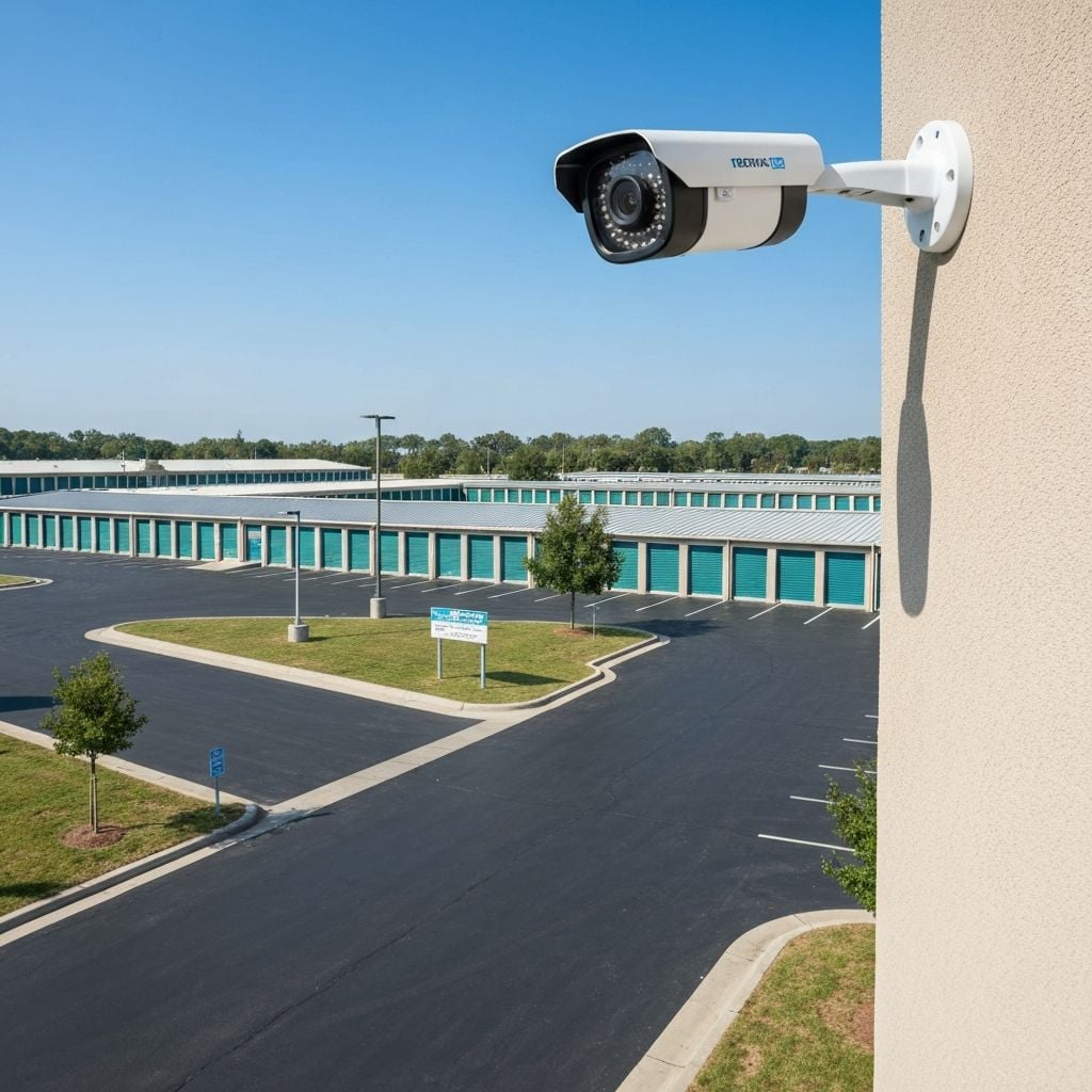 Security camera coverage at 3490 E Spring Street